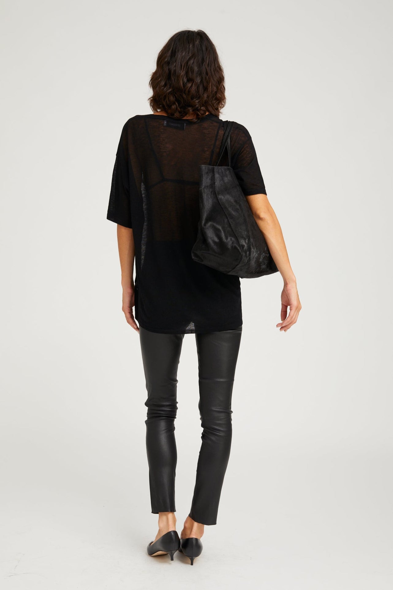 Black Leather Ankle