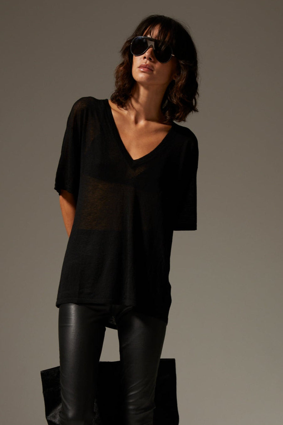 Tissue V-Neck Tee