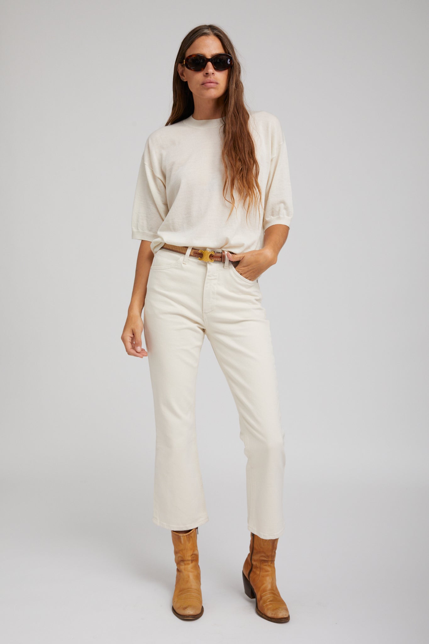 Earhart Crop Flare Denim