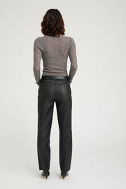 Grey Tissue Cashmere Long Sleeve Baby Tee