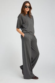 Charcoal Cashmere Boxy Tee