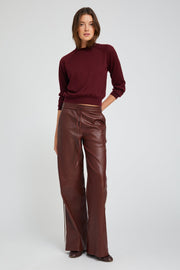 Pinot Leather Baggy Athletic Pants