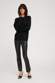 Black Cashmere Boyfriend Sweater