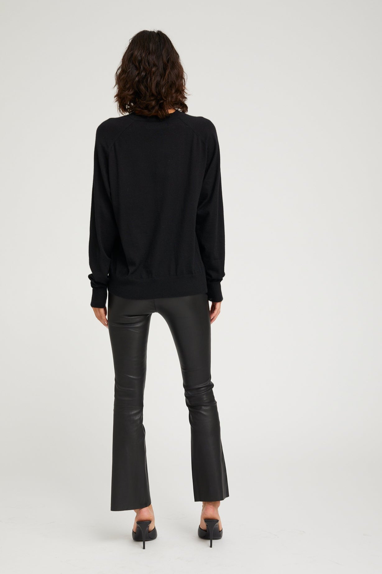 Black Cashmere Boyfriend Sweater
