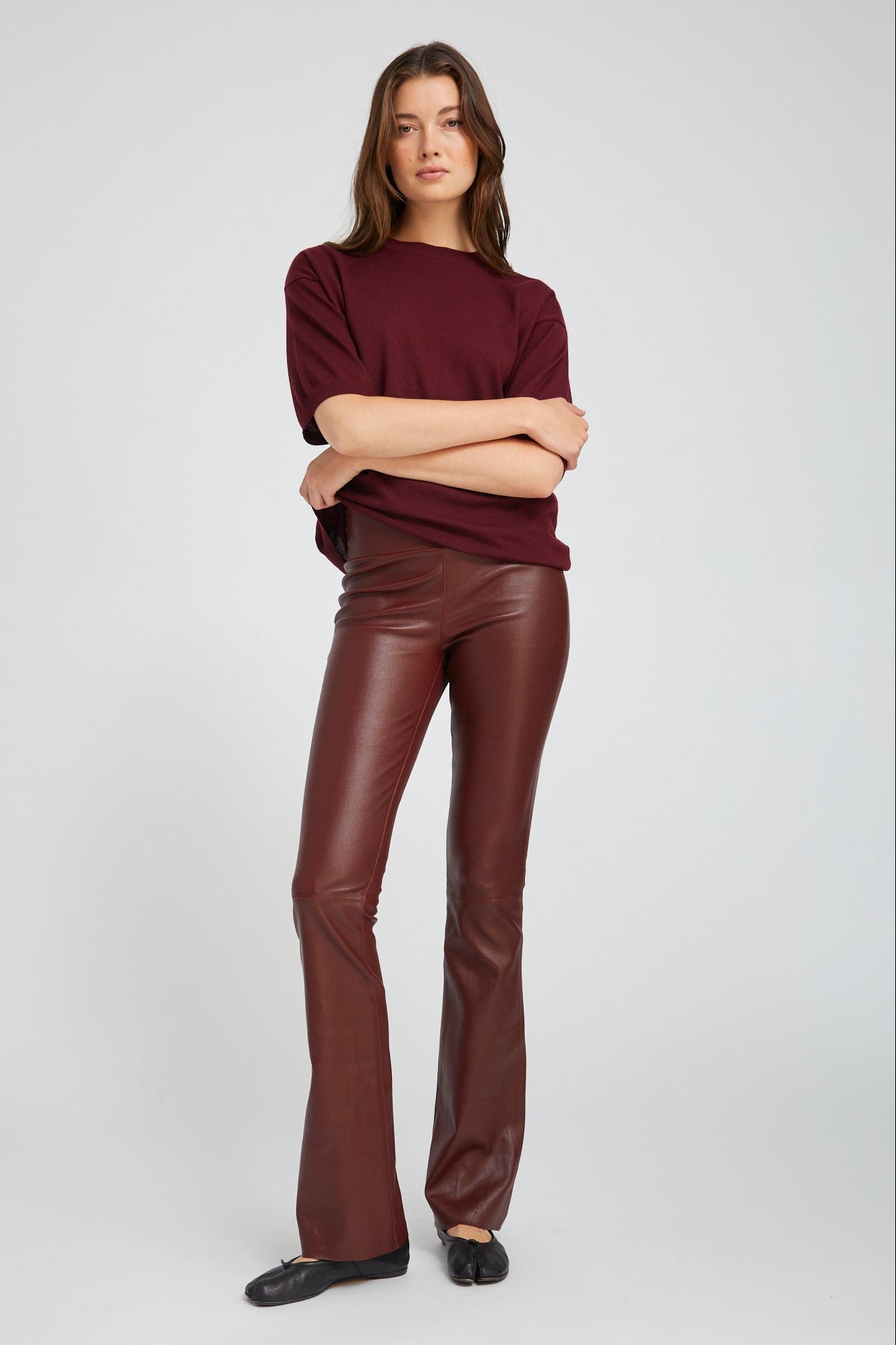 Pinot Leather Micro Flare