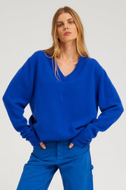 Cashmere V-Neck Boyfriend Sweater