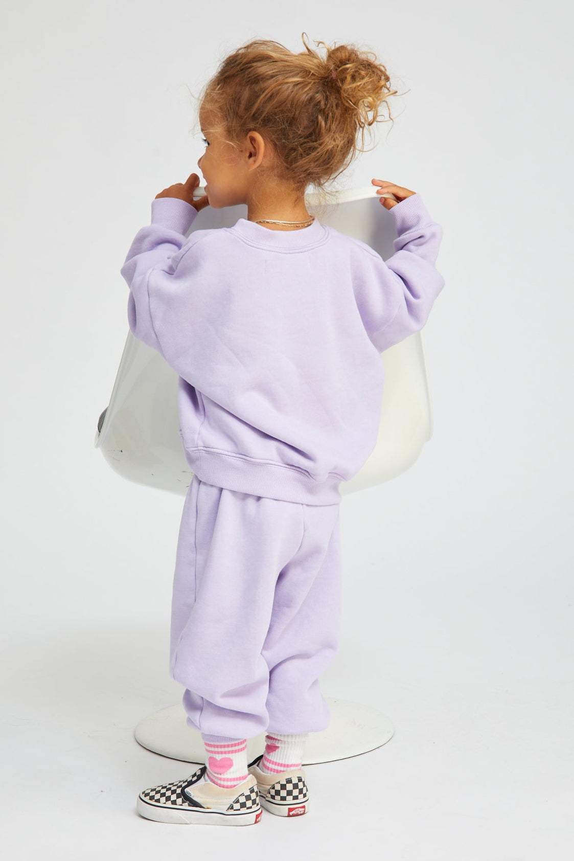 Kids Lavender Heart Sweatshirt