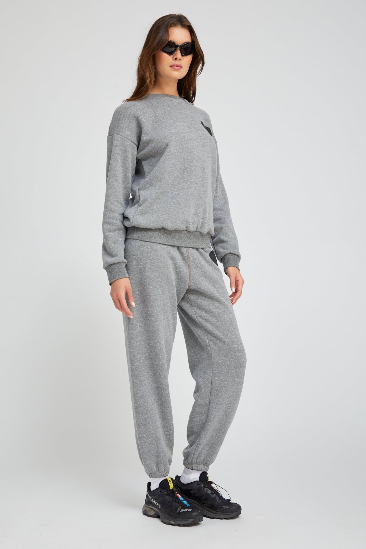 Heather Grey Heart Sweatshirt