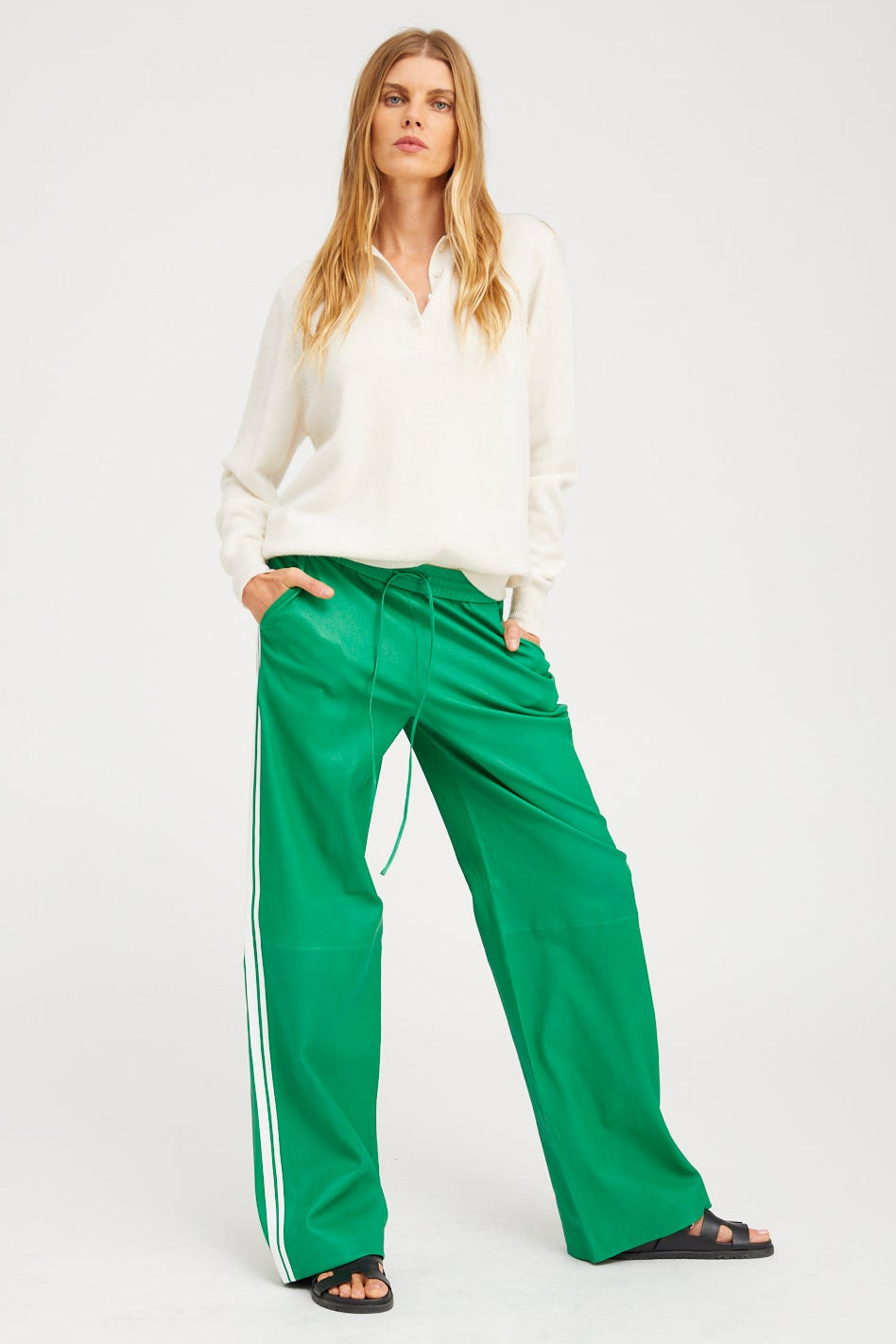 Leather Athletic Pants