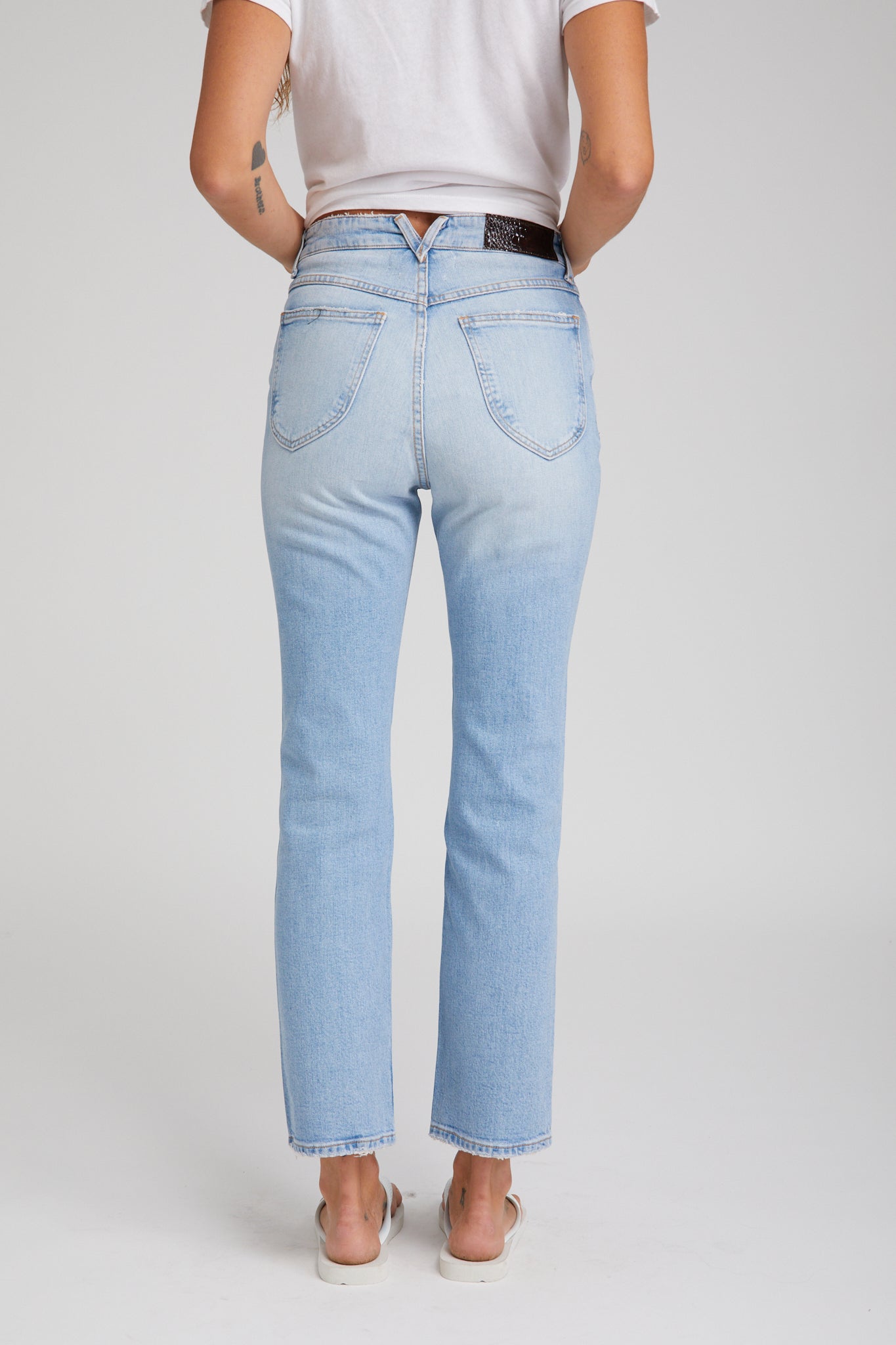 Alanis Boyfriend Distressed Denim