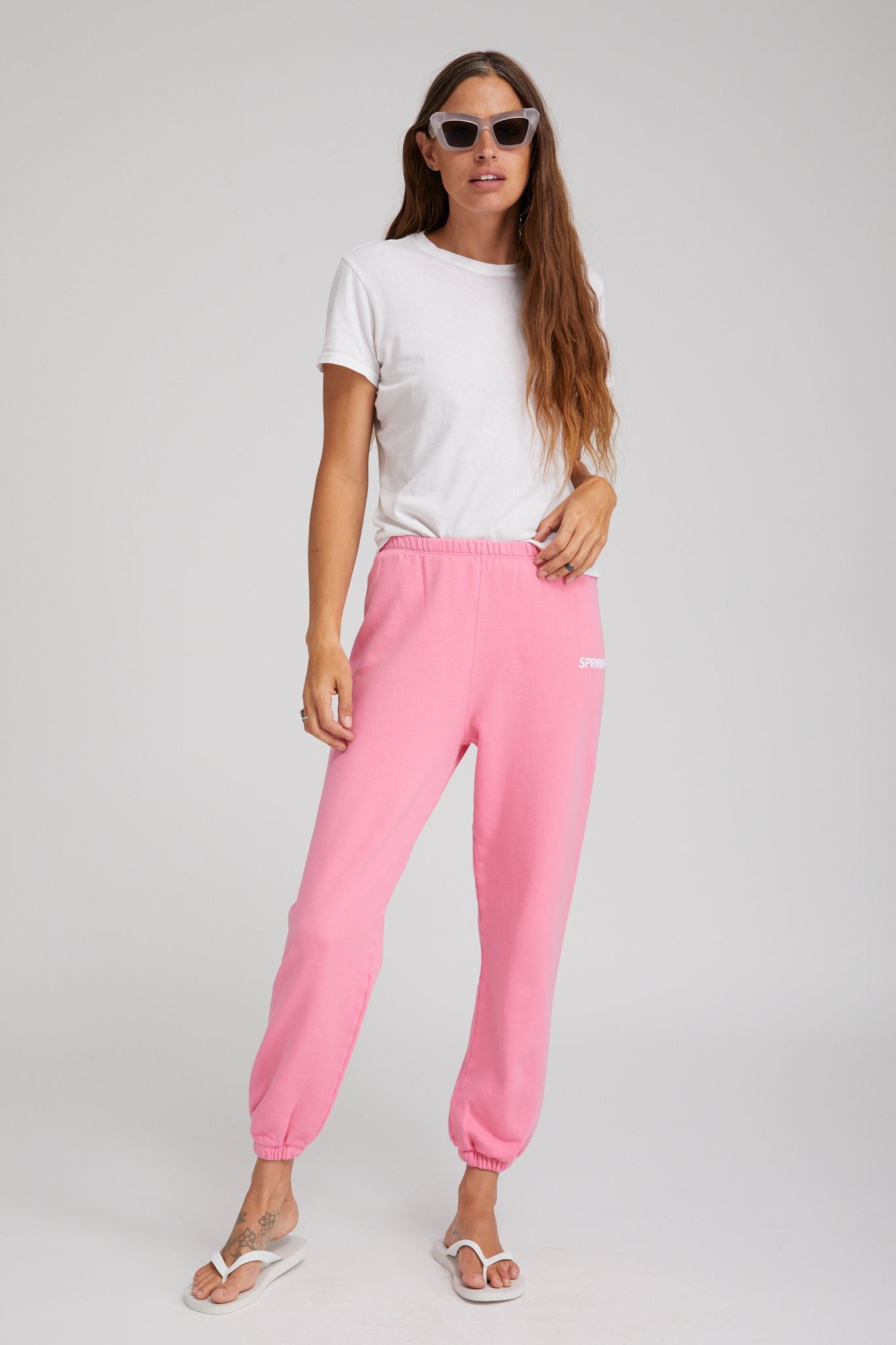 Rose Cotton Logo Sweatpant