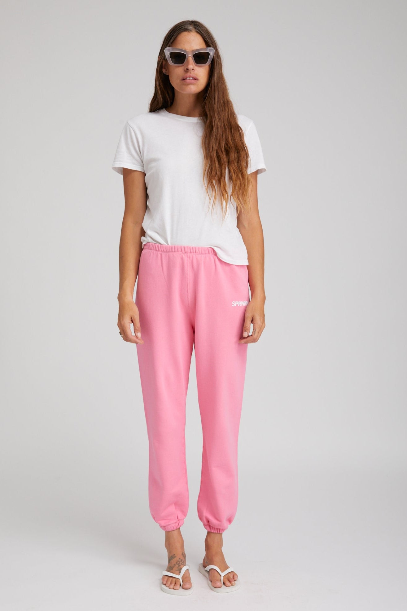 Rose Cotton Logo Sweatpant