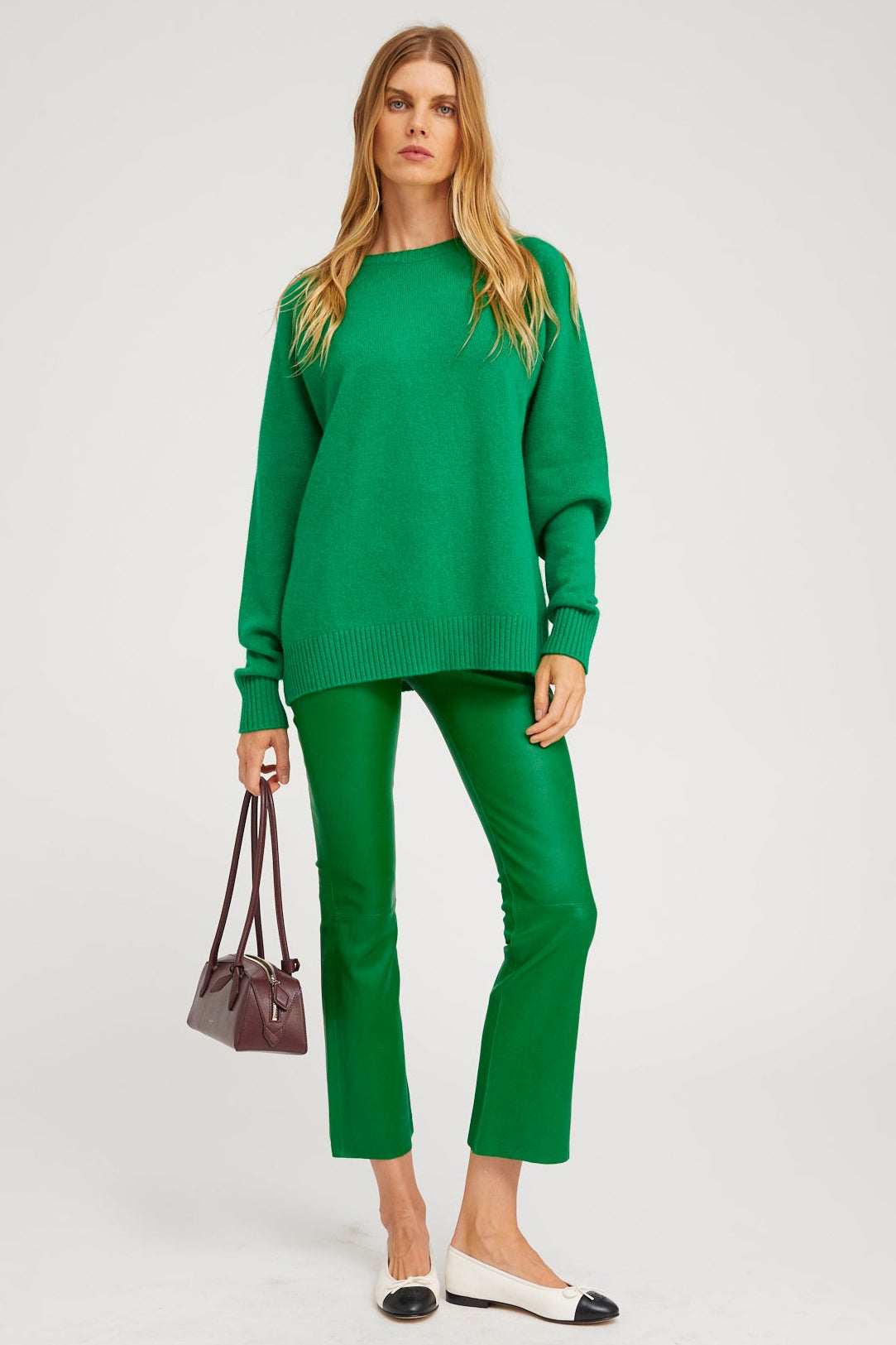 Jackie Leather Ankle Flare