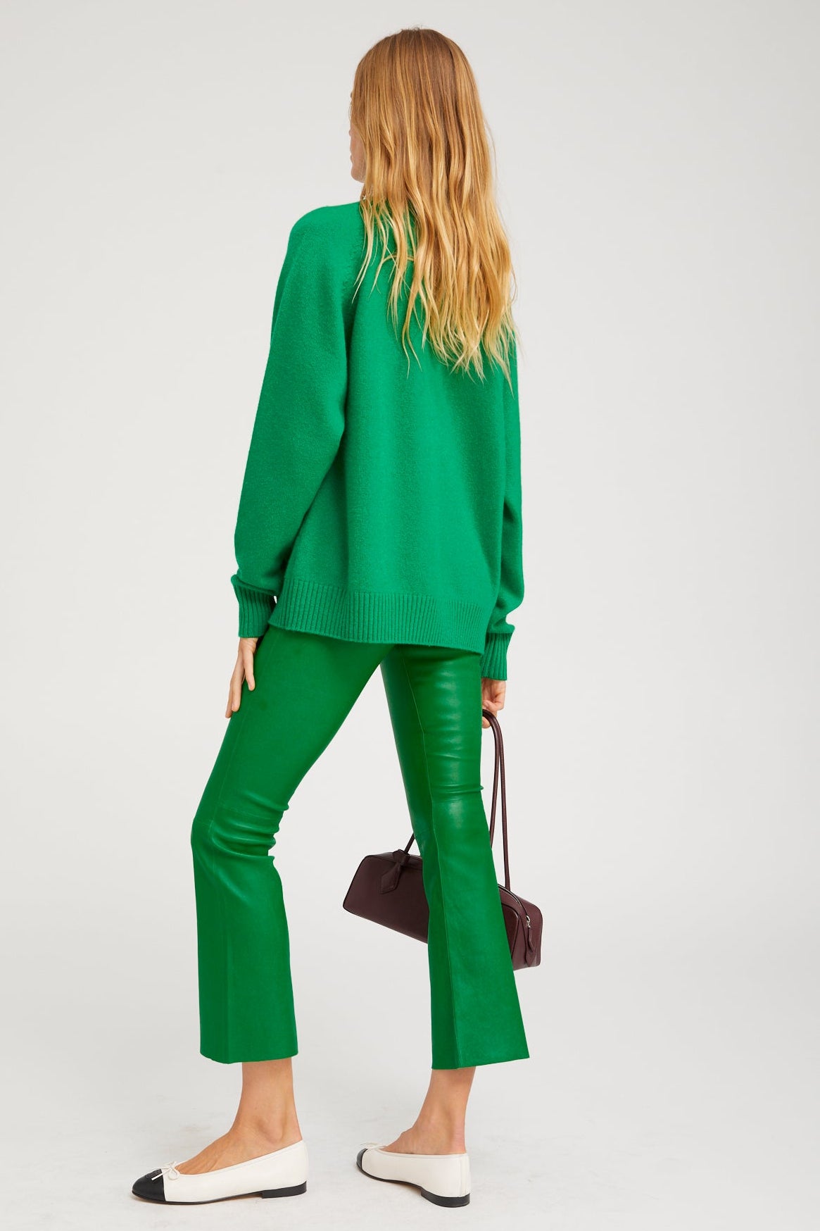 Jackie Leather Ankle Flare