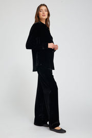 Velvet Silk Elise Button Down