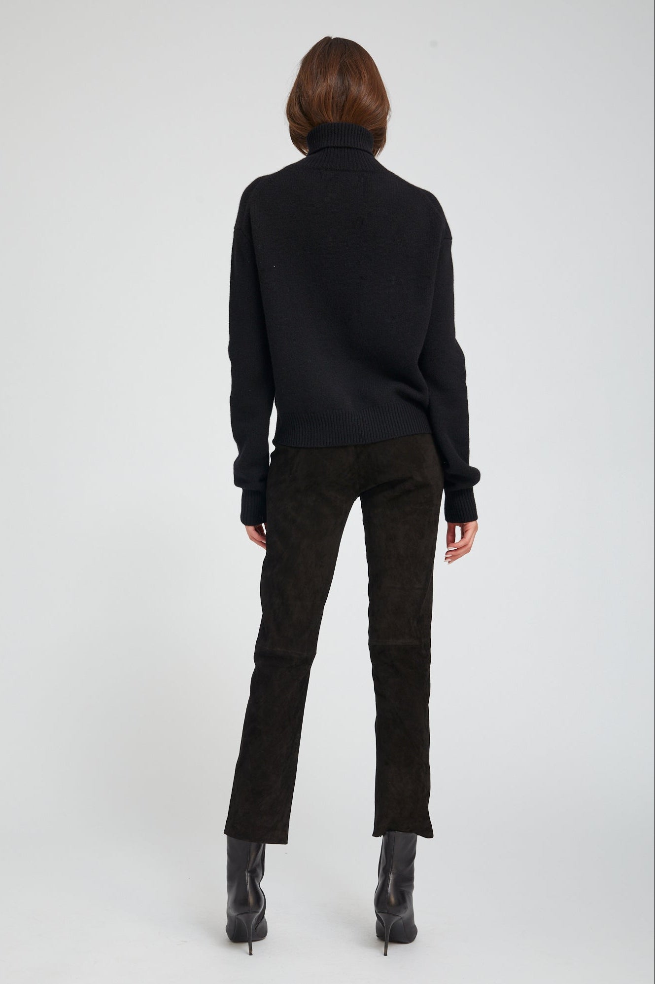 Black Suede Sophia Pull On