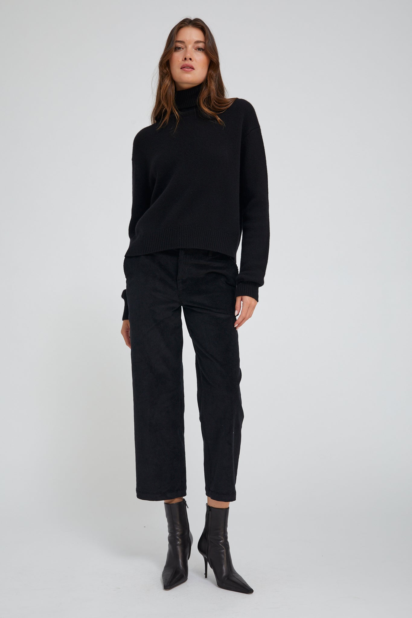 Cropped Corduroy Trousers