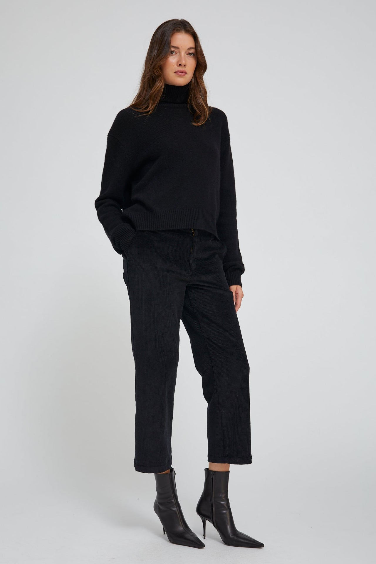 Cropped Corduroy Trousers