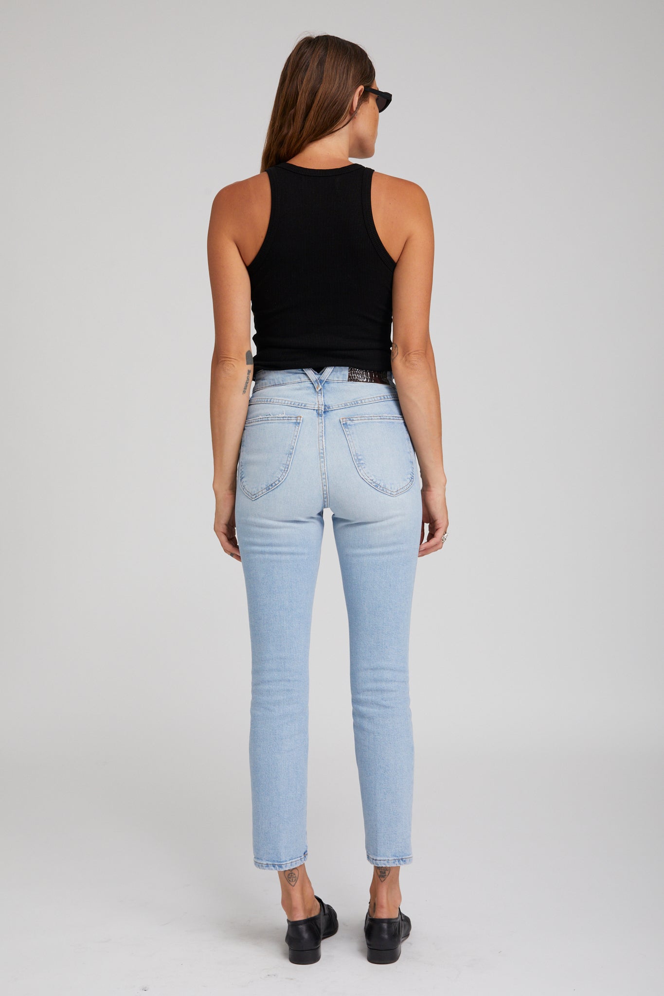 Françoise Cropped Slim Straight Leg Denim