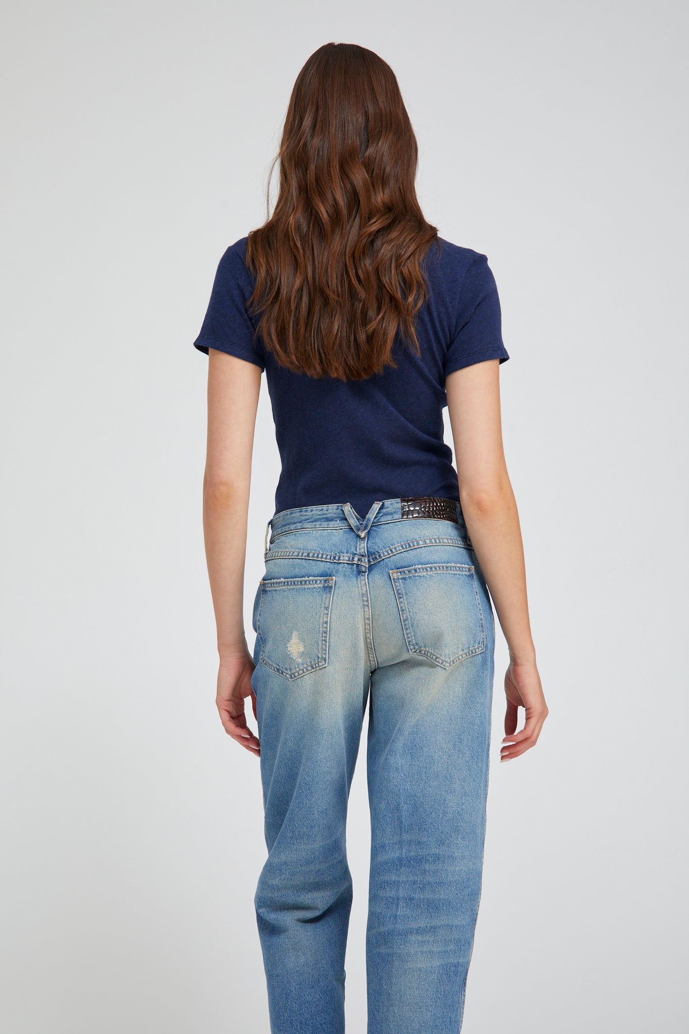 Indigo Cotton Baby Tee