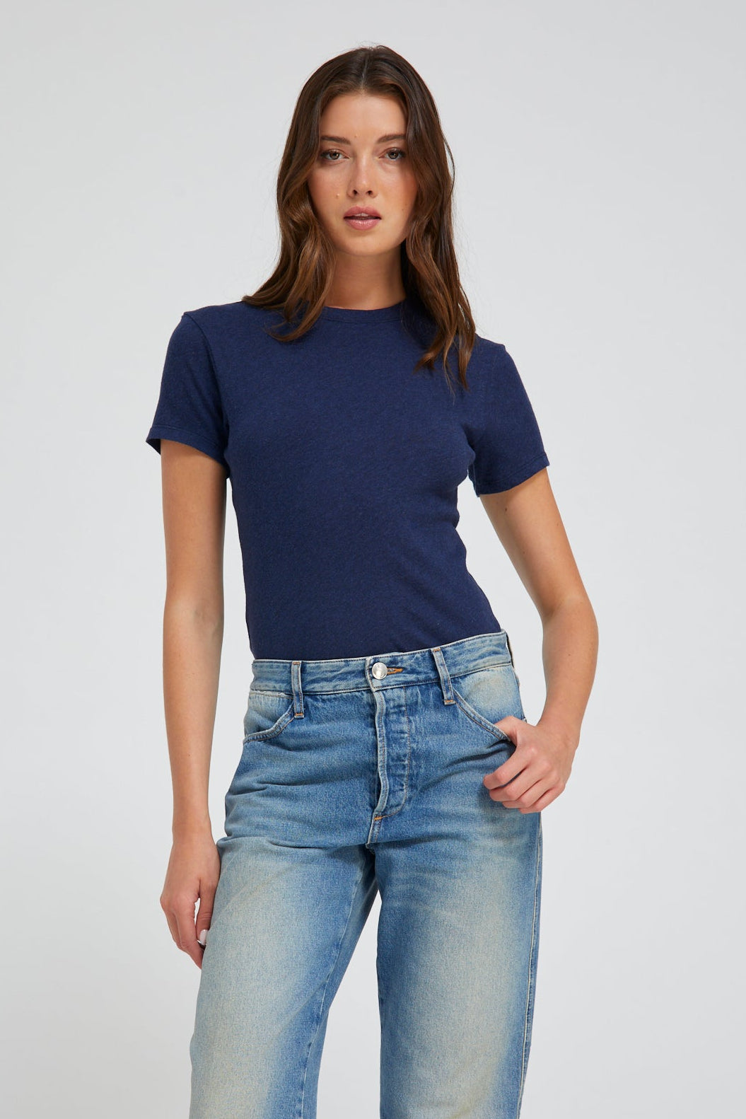 Indigo Cotton Baby Tee