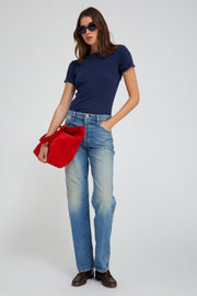 Indigo Cotton Baby Tee