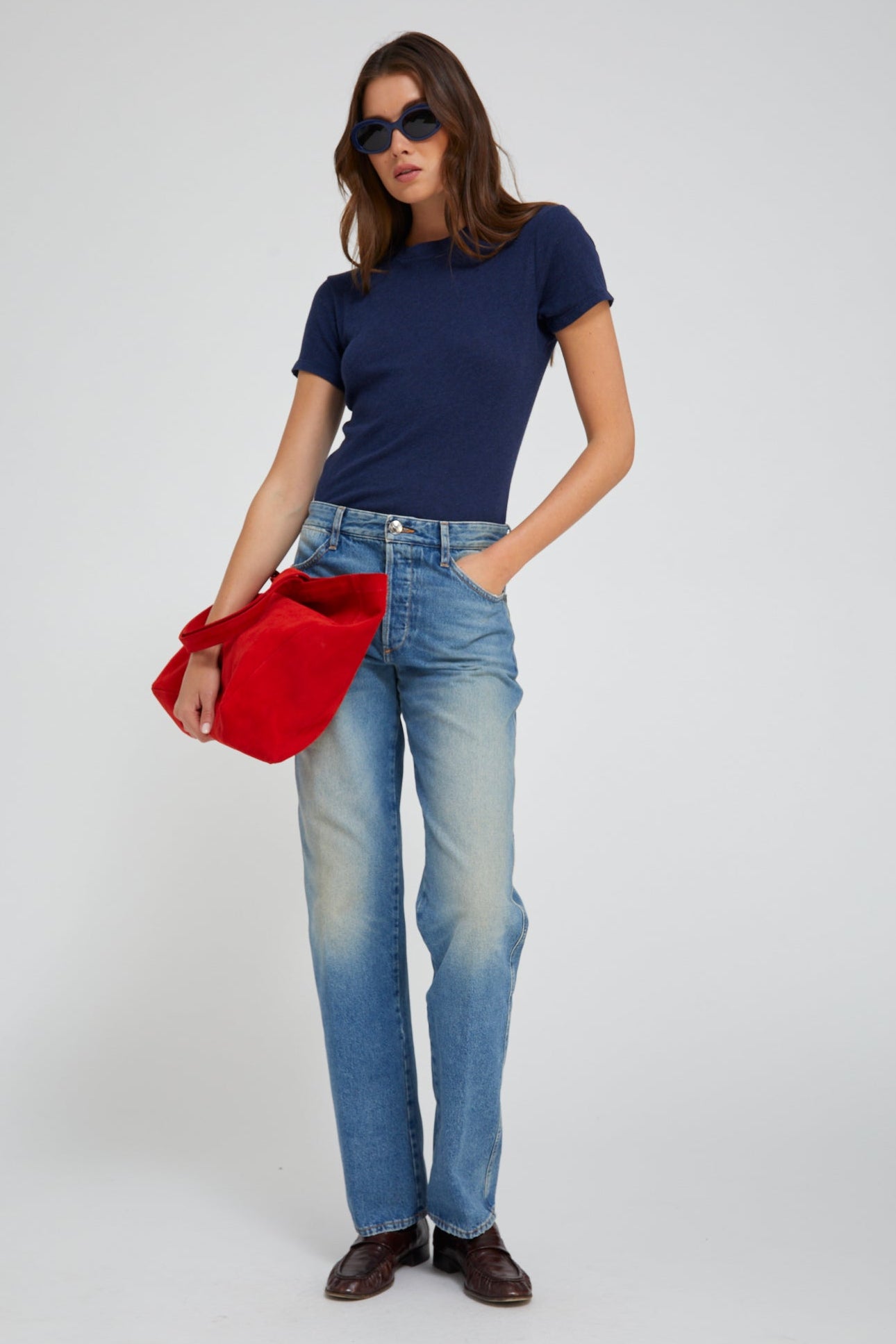 Indigo Cotton Baby Tee