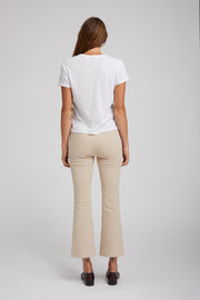 Twill Crop Flare