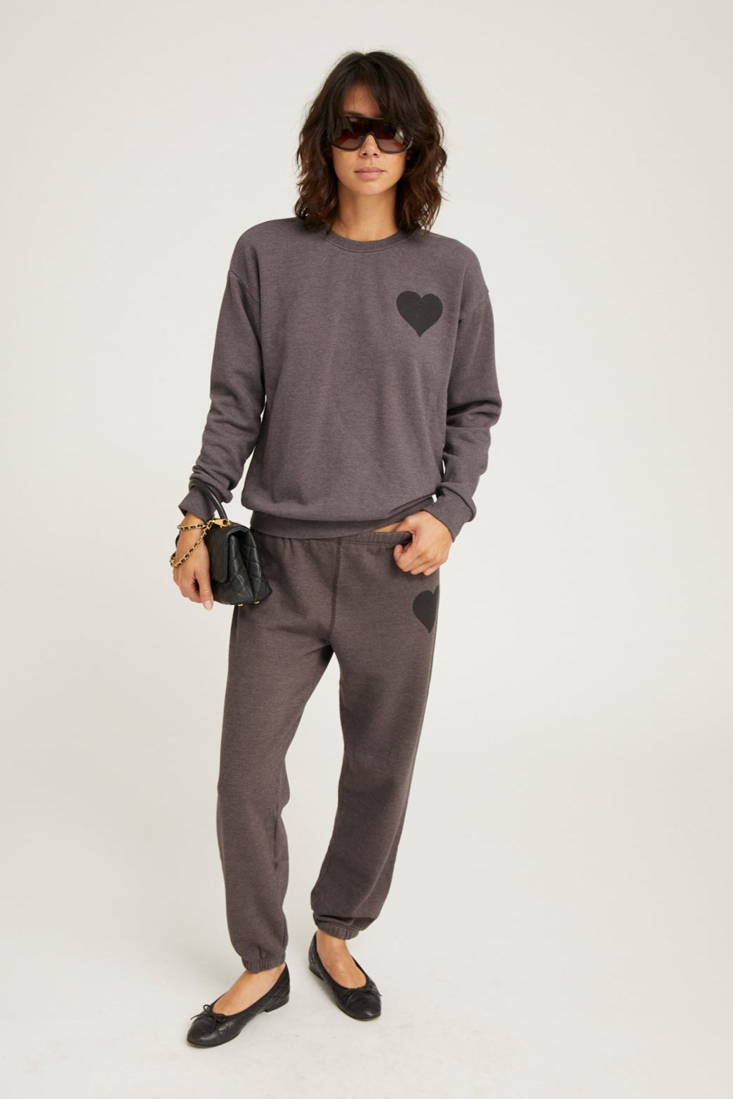Charcoal Heart Sweatpants