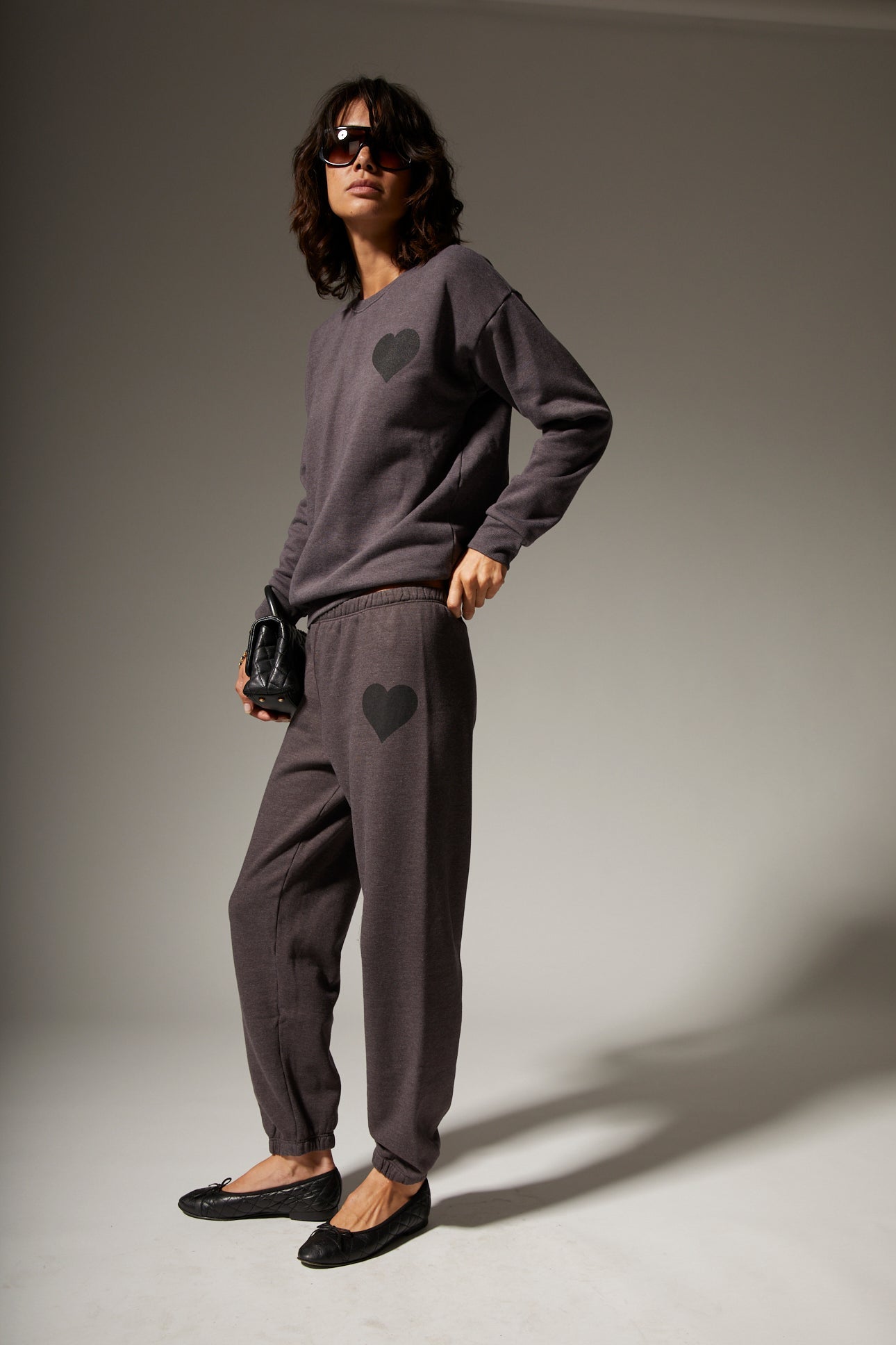Charcoal Heart Sweatpants
