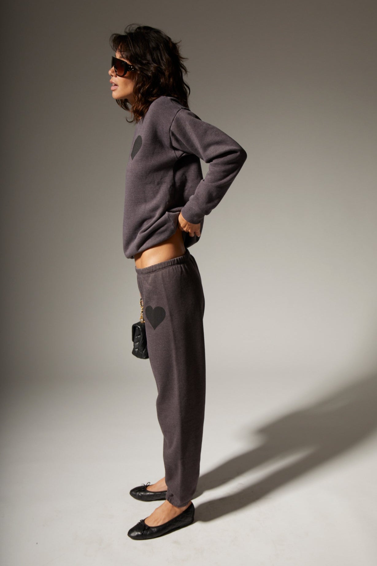 Charcoal Heart Sweatpants