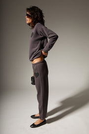 Charcoal Heart Sweatpants