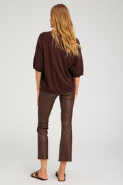 Jackie Leather Ankle Flare