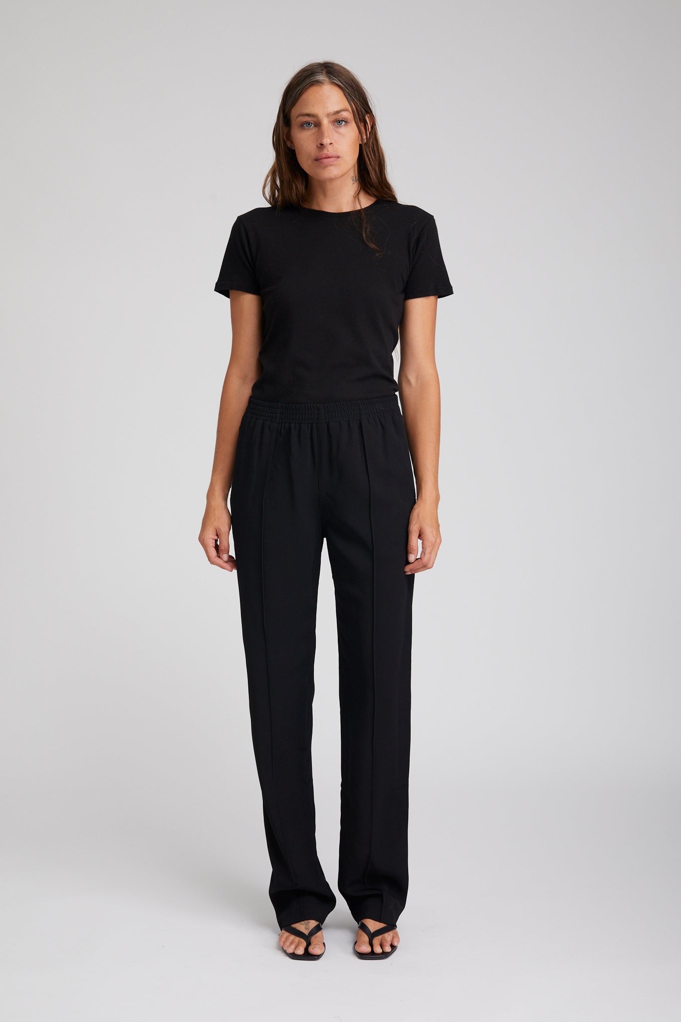 Crepe Pintuck Trouser