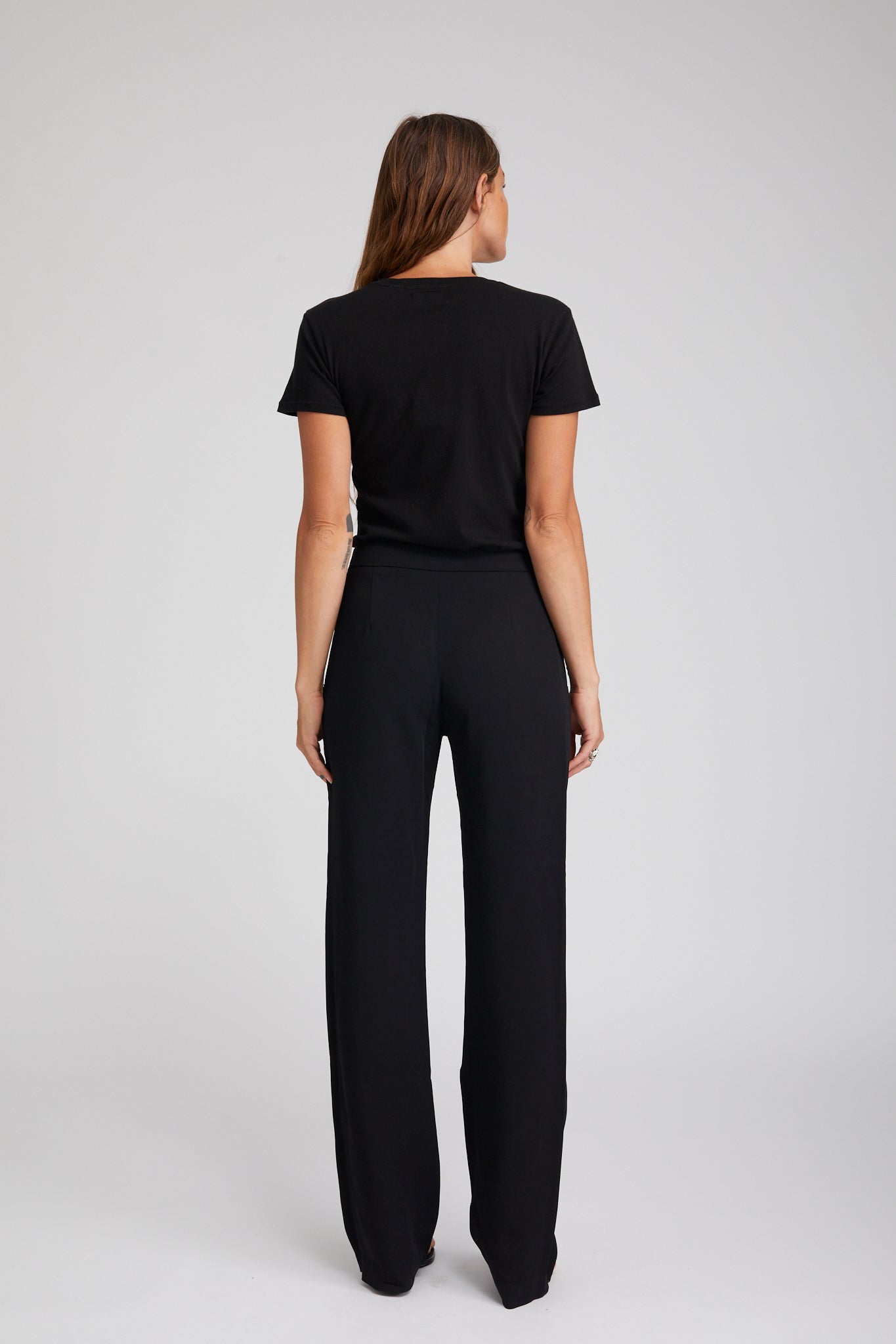 Crepe Pintuck Trouser