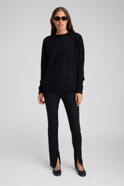 Crepe Ankle Zipper Pants
