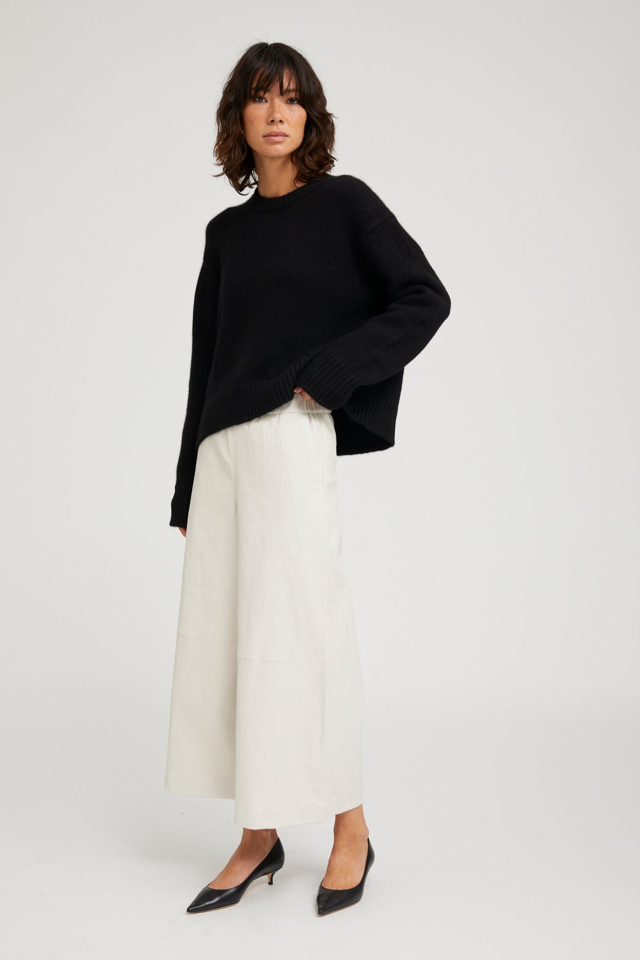 Black Heavy Cashmere Sweater