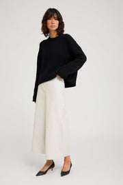 Black Heavy Cashmere Sweater