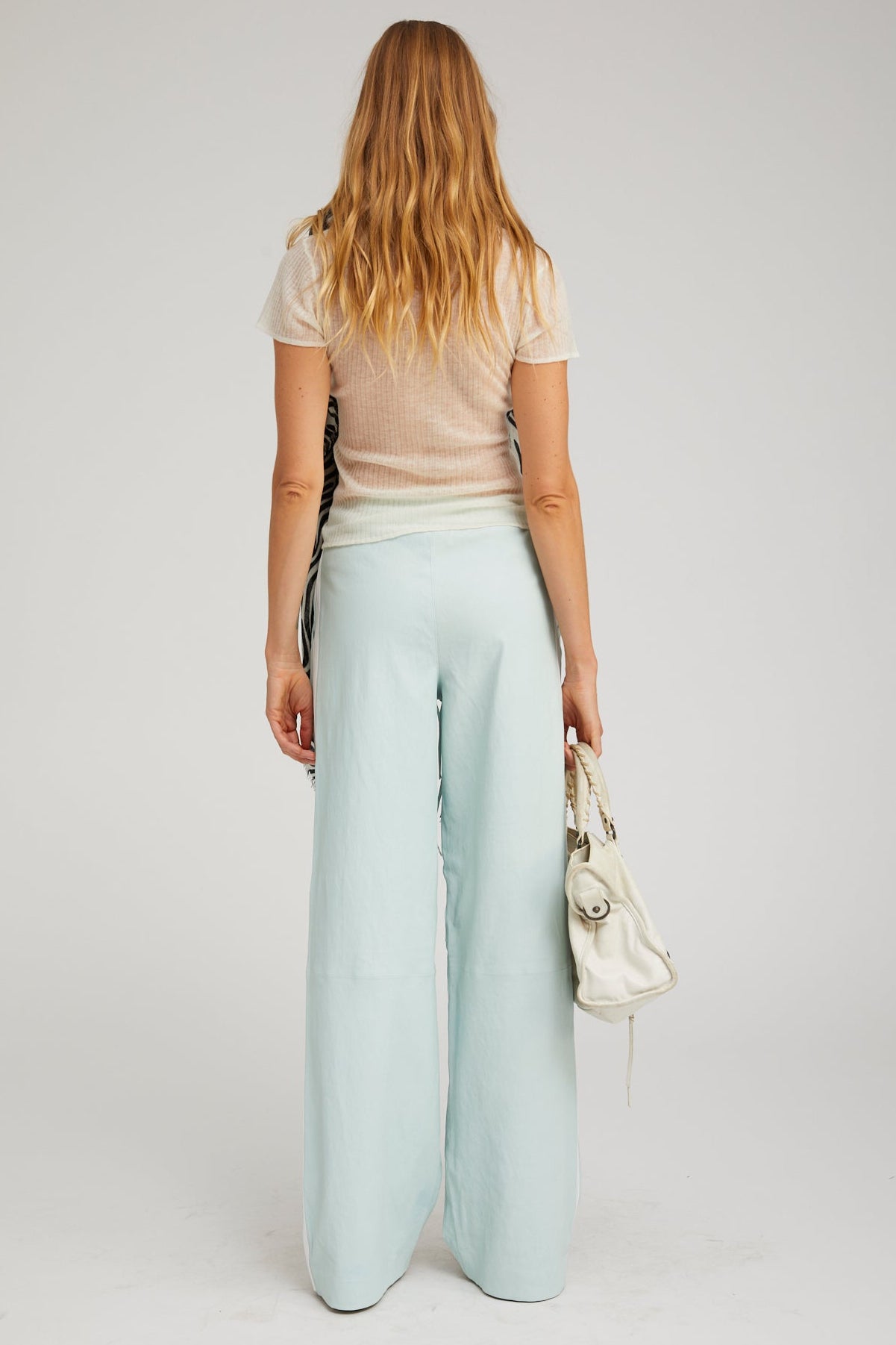 Athletic Leather Pants