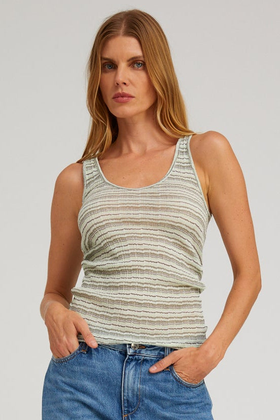 Pointelle Tank