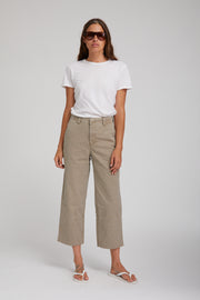 Khaki Classic Cotton Pants