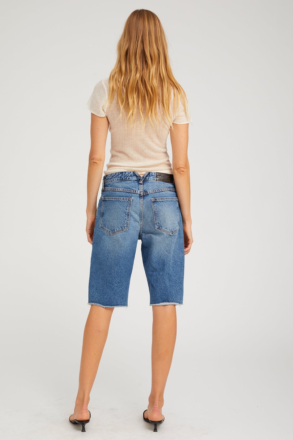 Denim Bermuda Shorts