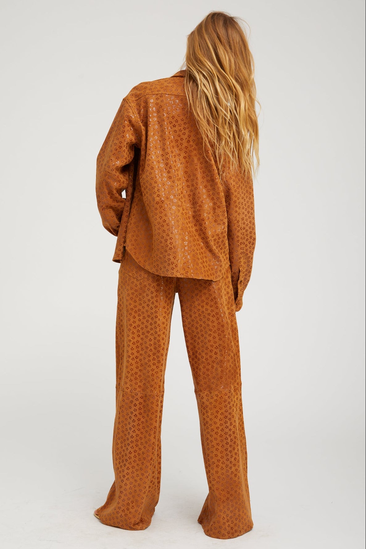 Elise Suede Button Down