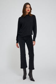 Ankle Flare Corduroy Pants with Princess Seams