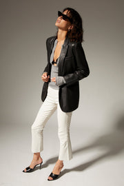 Grace Leather Crop Flare