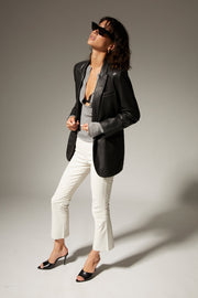 Black Leather Blazer