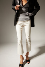 Grace Leather Crop Flare