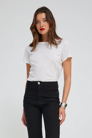 White Cotton Baby Tee