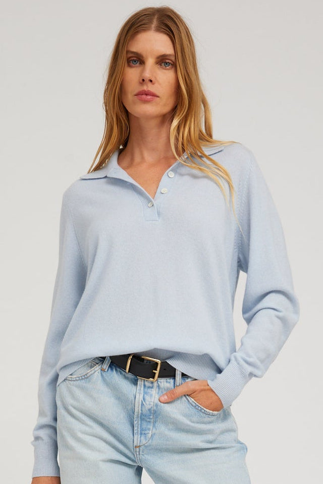Cashmere Polo Sweater