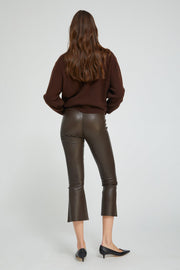 Grace Leather Crop Flare